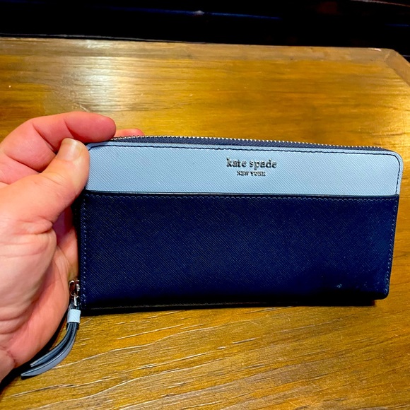 Kate Spade Staci Colorblock Saffiano Large Continental Wallet Clutch - Picture 1 of 4